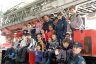 В гостях у пожарных.